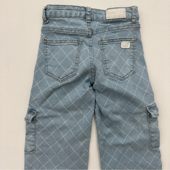 Girls Wide Leg Cargo Jeans Size 7 - Picture 12 of 15